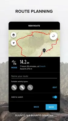 Suunto android App screenshot 2